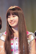 イベント前の会見より、佐々木彩夏（ももいろクローバーZ）。