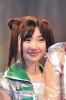 イベント前の会見より、有安杏果（ももいろクローバーZ）。