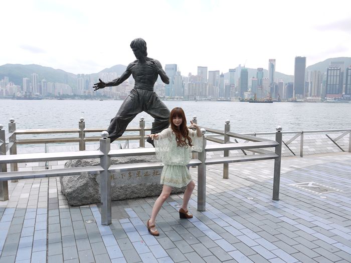 香港観光親善大使の任命式。