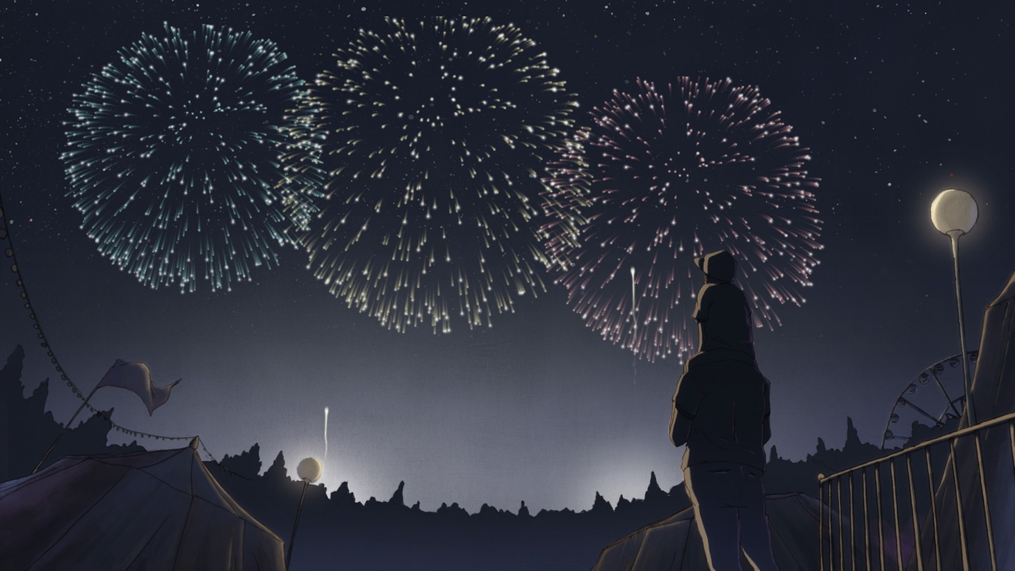 ショートアニメ「PETALS OF FIRE」からのワンシーン。