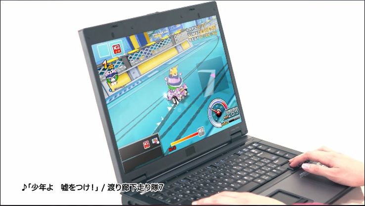 ネクソン「カートライダー」テレビCMより。