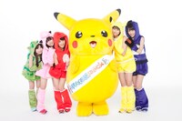 今週の人気の画像7位は「ももクロ新曲はポケモンED曲！コント満載子供祭り大成功」より、ももいろクローバーZとピカチュウ。