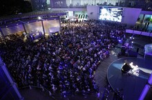 矢野顕子ライブ中の会場の様子。