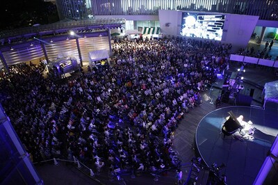 矢野顕子ライブ中の会場の様子。