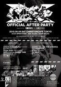 「『MUCC vs ムック vs MUCC』OFFICIAL AFTER PARTY supported by MOGWAI×TO GOTHICS」フライヤー