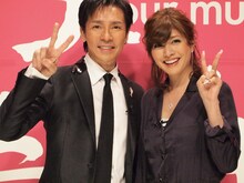 トーク収録後の郷ひろみと内田有紀。