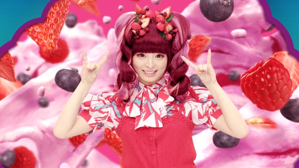 CM「クラッシャーズ『きゃりー、妄想中』」編のワンシーン