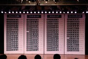秋葉原AKB48劇場での初日速報結果発表の様子。 (C)AKS