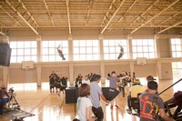 ビデオクリップ撮影の模様。