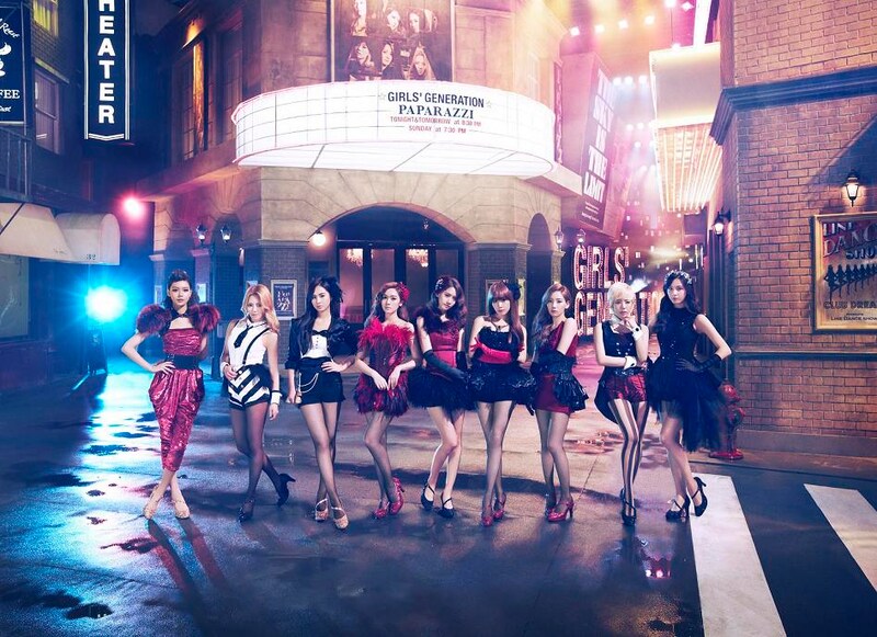 少女時代の初回限定盤用最新アーティスト写真。