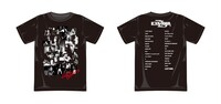 アルバム初回限定盤ボックスに同梱される「Last Song」Tシャツのデザインサンプル。