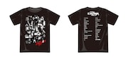 アルバム初回限定盤ボックスに同梱される「Last Song」Tシャツのデザインサンプル。