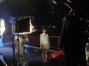 ビデオクリップ「雨フル ～悲しみはきっといつの日か～」の撮影現場。