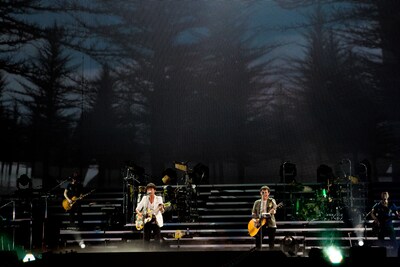 ゆず東京ドーム公演2日目の様子。