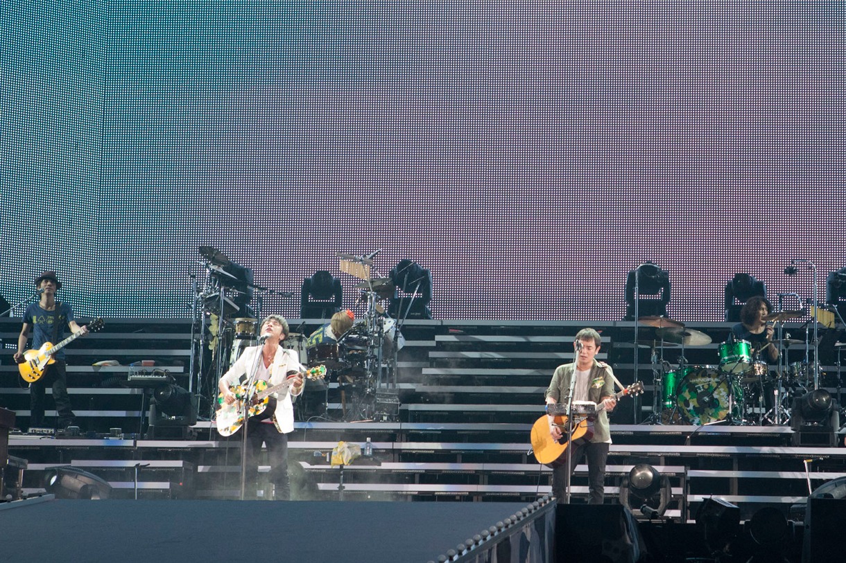 ゆず東京ドーム公演2日目の様子。