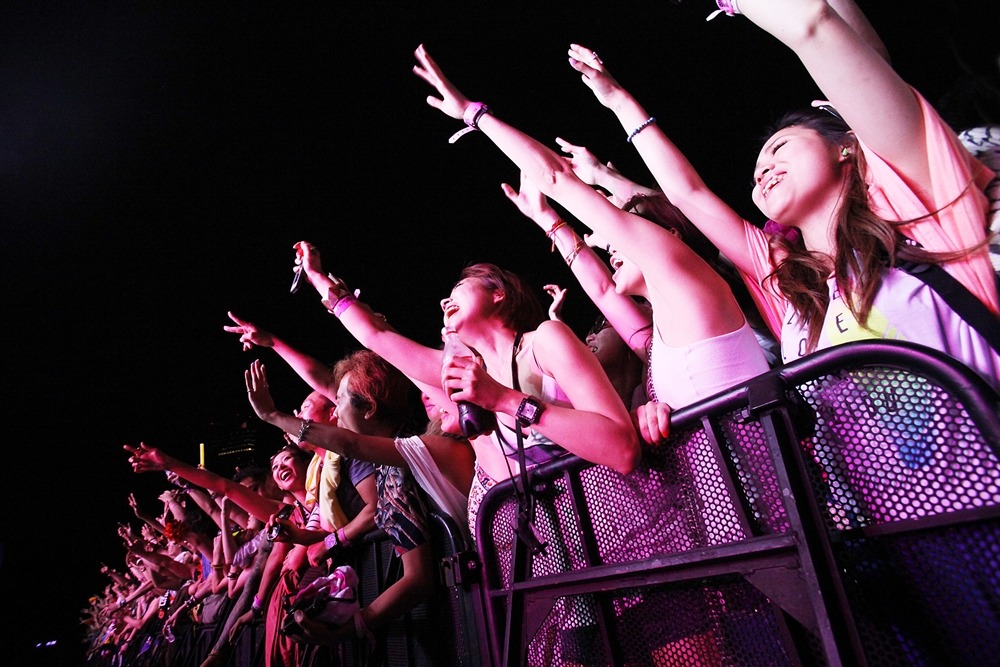 「BIG BEACH FESTIVAL '12」の模様。