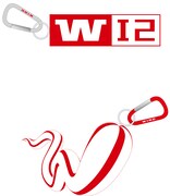 「WIRE12」ロゴ入りオリジナルカラビナ付きリフレクターイメージ