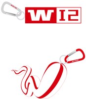 「WIRE12」ロゴ入りオリジナルカラビナ付きリフレクターイメージ