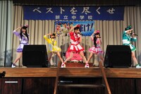ももクロ爽のパフォーマンスには折立中学校のスローガン「ベストを尽くせ」がよく似合う。