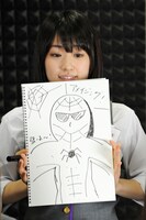 異常に腹筋の割れたスパイダーマンを描いた高山一実。