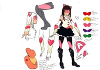 佐々木彩夏の衣装原案。