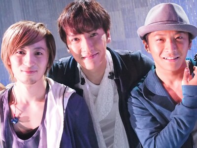 スタジオライブ収録時のw-inds.。