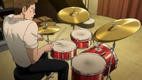 千太郎のドラムプレイ。(C)小玉ユキ・小学館 /「坂道のアポロン」製作委員会