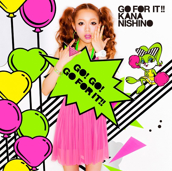 シングル「GO FOR IT!!」初回限定盤（写真）はファンクラブツアー「The Nishino Family Party 2012」のダイジェスト映像を収めたDVD付き。