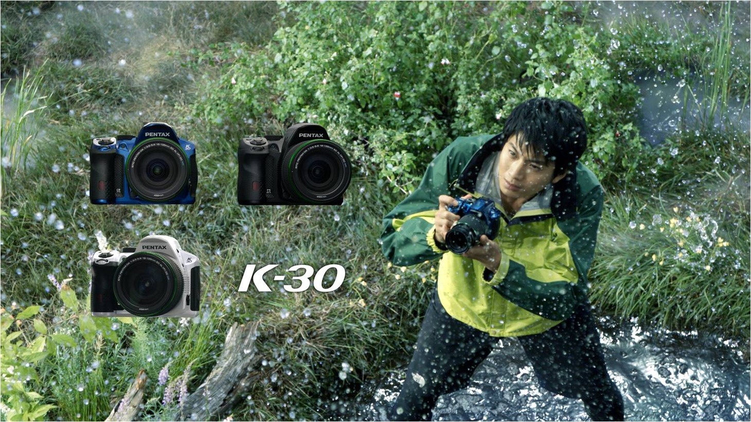 「PENTAX K-30」CM「DRIFT TURN」編のワンシーン。