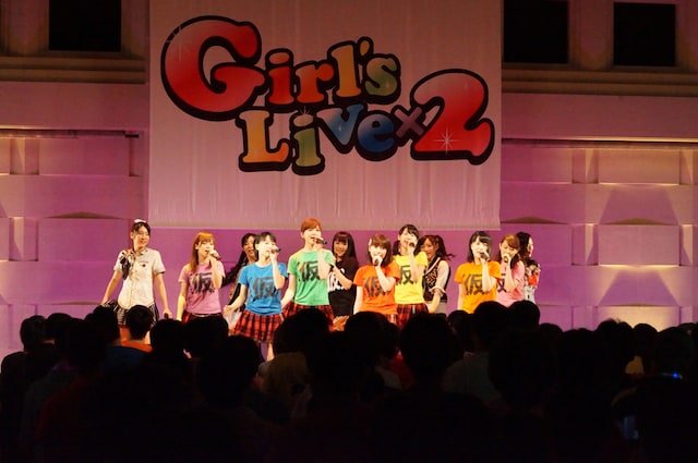 「Girl's Live×2」コラボステージの様子。