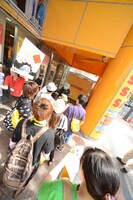 ステッカーラリーの様子。