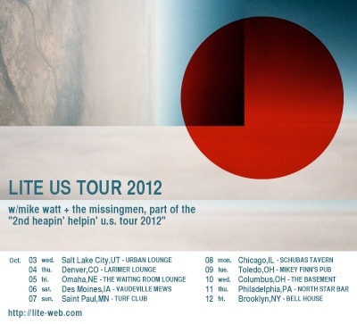 LITE「US TOUR 2012」ツアーフライヤー