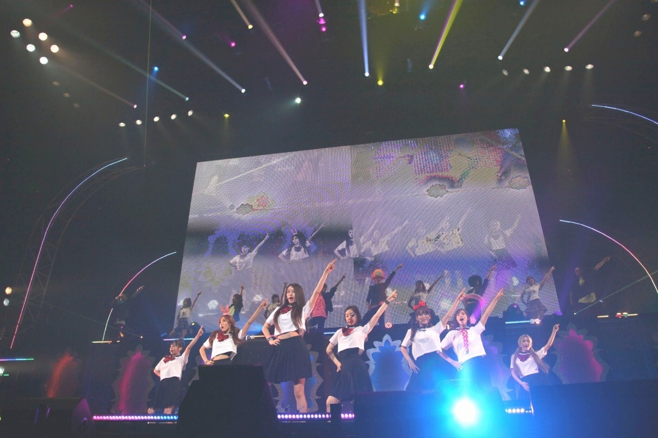 「T-ARA JAPAN TOUR 2012 ～Jewelry box～」日本武道館公演の様子。