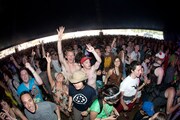 スカパラのライブに盛り上がる観客たち（撮影：仁礼博）。