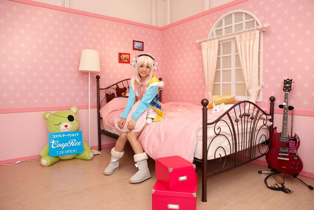 すーぱーそに子の部屋を再現したCospRex撮影スタジオ。（写真提供：SUNSHINE SAKAE）