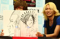 Sadieの真緒とSCREWの鋲。2人が描いたベジータがフュージョン。