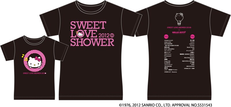 「ロゴTシャツ」ブラック（左はキッズサイズ）