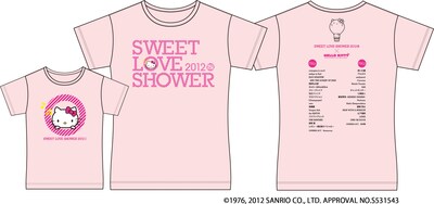 「ロゴTシャツ」ピンク（左はキッズサイズ）