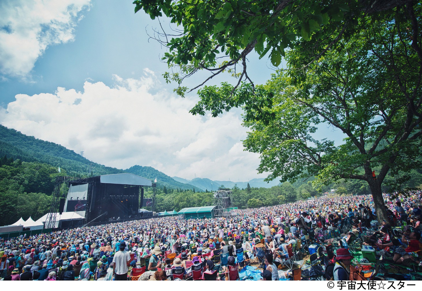 GREEN STAGEの様子。