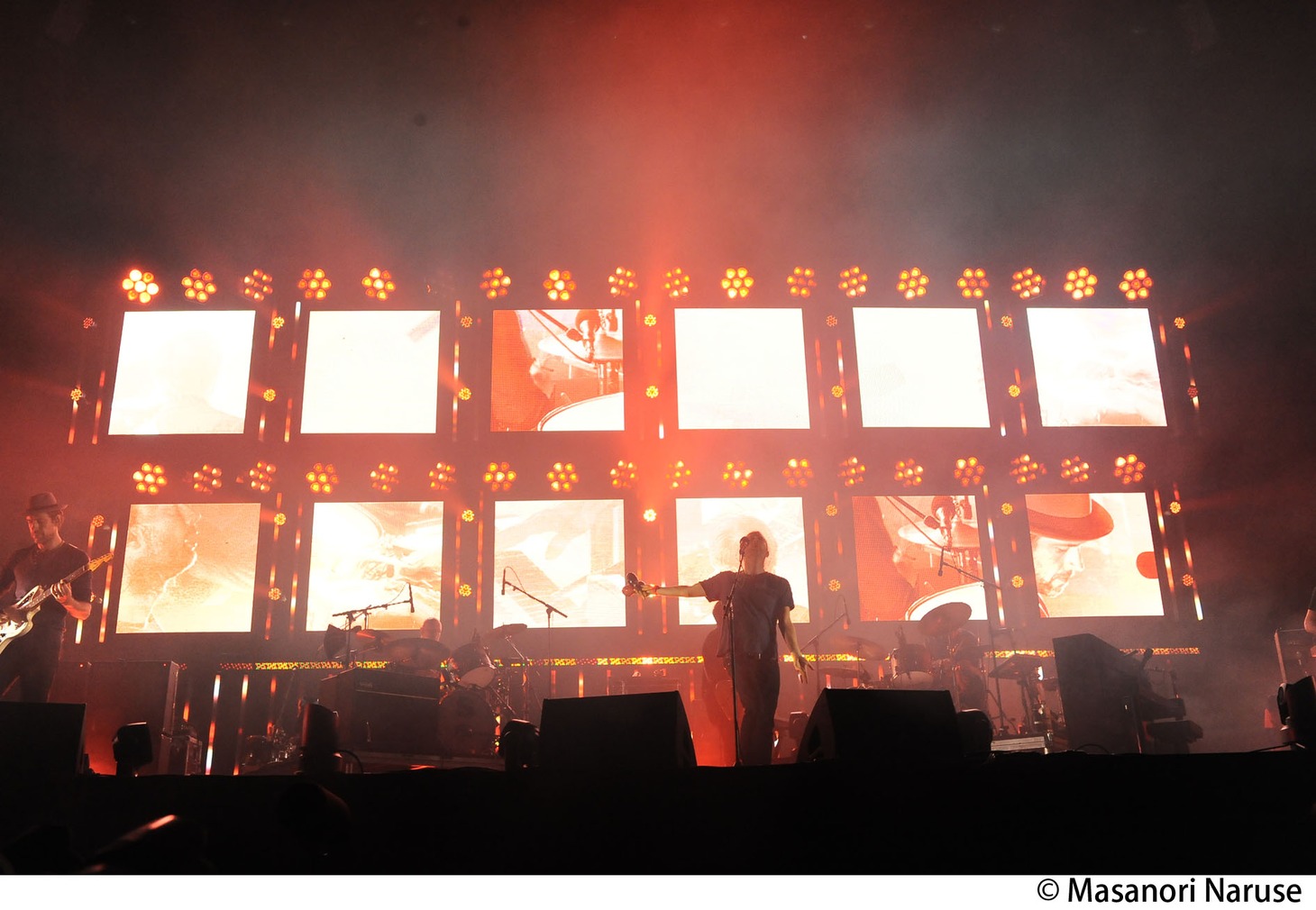 7月29日のヘッドライナーを務めたRADIOHEAD。