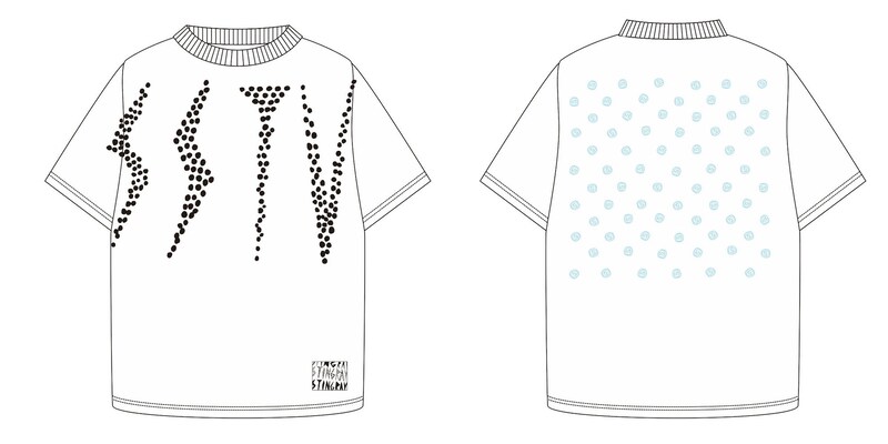 「SSTV×STINGRAYコラボTEE」ホワイト