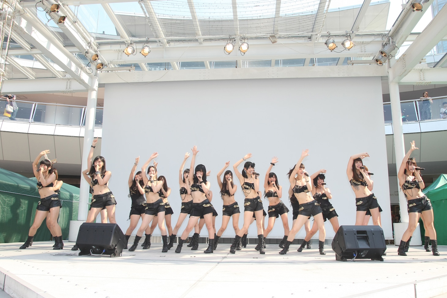 ニューシングル「One Up!!! / 苺牛乳」リリース記念イベントの様子。