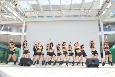 ニューシングル「One Up!!! / 苺牛乳」リリース記念イベントの様子。