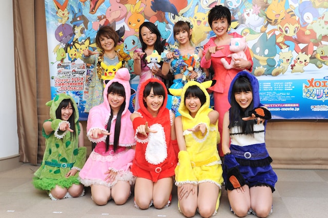 写真は「ピカチュウ・ザ・ライブ 2012」直前に行われた記者会見の様子。