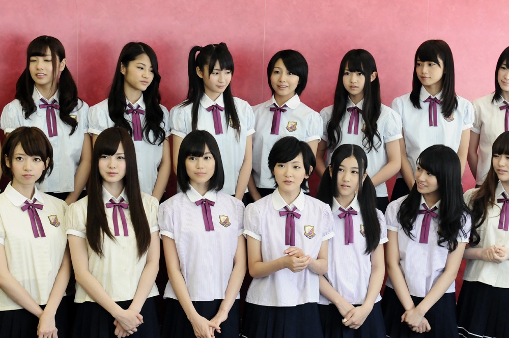 合同取材会の様子。