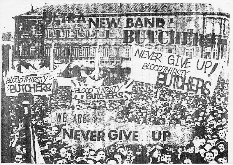 bloodthirsty butchersの初期フライヤー。