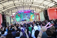 「お台場合衆国めざましライブ」の様子。