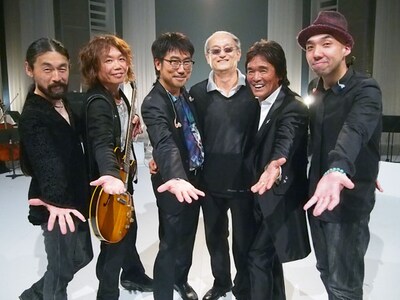 写真左から、河村“カースケ”智康、小倉博和、亀田誠治、石田弘エグゼクティブディレクター、松崎しげる、皆川真人。