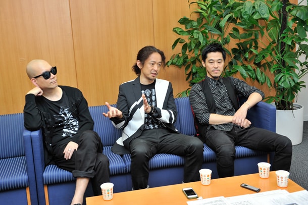 写真左から、宇多丸、Mummy-D、DJ JIN。