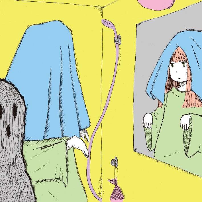 「ヤミヤミ」を収録したやくしまるえつこのシングル「ヤミヤミ・ロンリープラネット」CD＋DVD盤のジャケット。